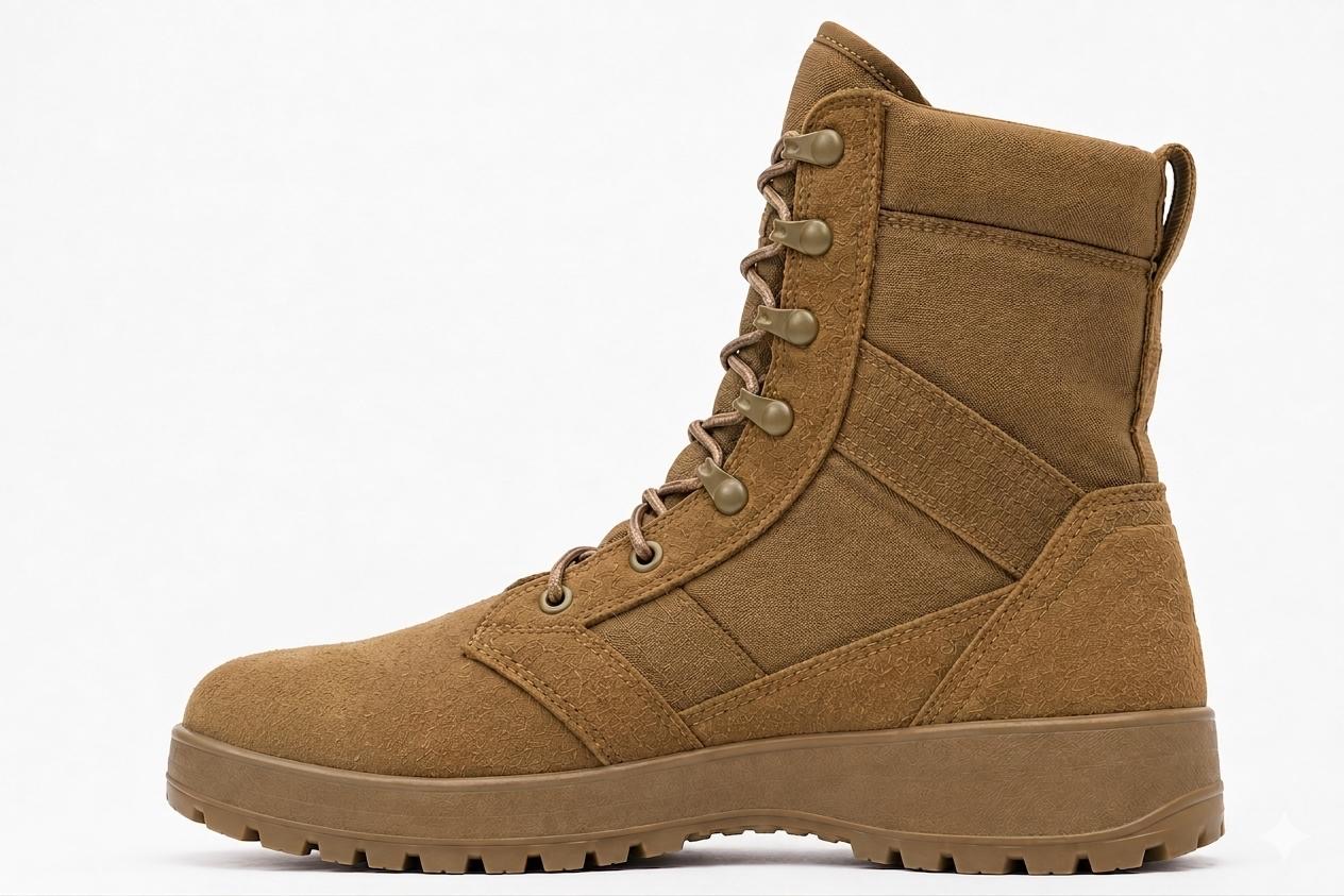 Rockvale Hot Weather 8" boot side profile in coyote brown