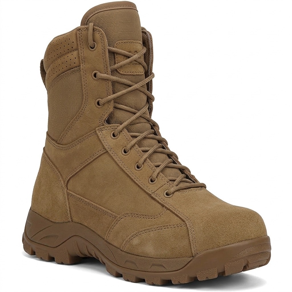 Rockvale Ridgeline 8" boot side profile in coyote brown