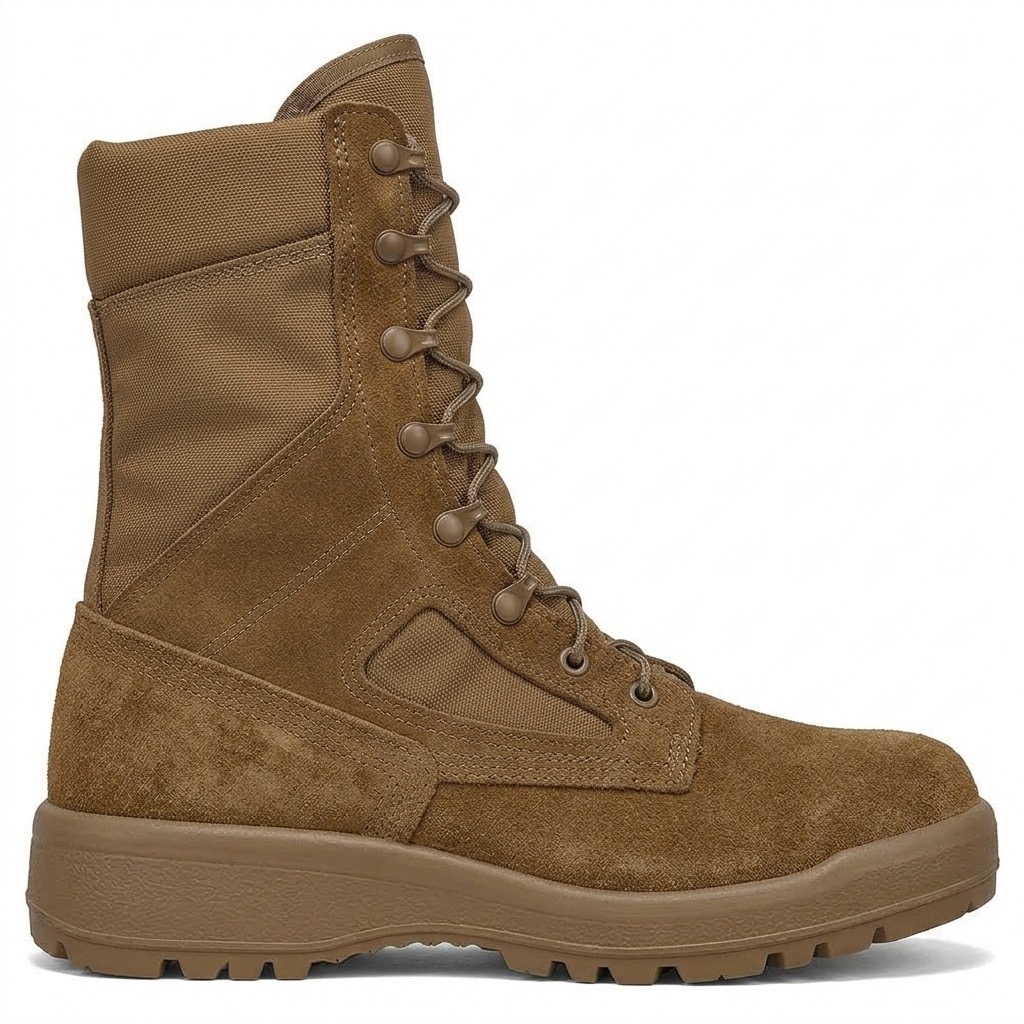 Rockvale Rangeview 8" boot side profile in coyote brown